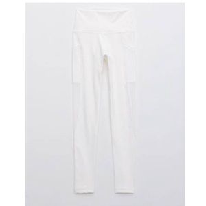Aerie high waisted 7/8 mesh white leggings